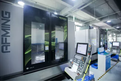 Precision CNC machines on the shop floor