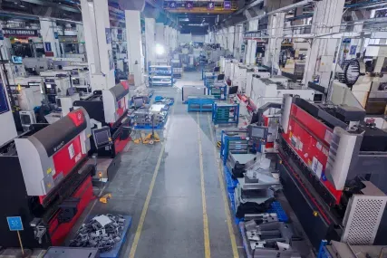 Sheet metal fabrication factory